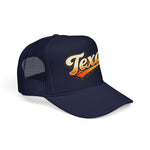 Texas Trucker Hat Vintage Retro Texas Sunset Foam Trucker Cap Western Cowboy Snapback Hat