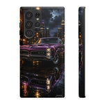 67 GTO Phone Case Purple, Rainy City Night Muscle Car Tough Cover