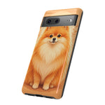 Pomeranian Tiny Fox Fluffy Art Tough Phone Case