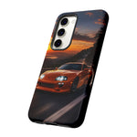 Supra MK4 Orange Touge Night JDM Speed Art Tough Phone Case
