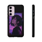 Melancholy Anime Girl Phone Case Vaporwave Tough Case