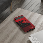 Red Mustang Art Phone Case, GT500 American Muscle Car Tough Cover