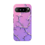 Chrome Thorn Vine Phone Case Vaporwave Tough Cover