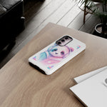 Pastel Panda Phone Case, Glitch Color Block Cover