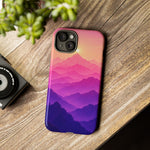 Pastel Mountain Haze Vaporwave Art Tough Phone Case