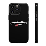 1970 Camaro Z28 White Silhouette Tough Phone Case Cover Gift