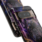 French Bulldog Galaxy Marble Art Tough Phone Case