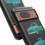 Turquoise 1955 Stepside Pickup Truck Tough Phone Case - 3 View