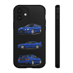Tough Phone Case - Blue Celica GT-Four JDM Rally Car Multi View Art