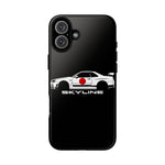 R34 Skyline Japanese Flag Race Car Phone Case | JDM GT-R Tough Cover
