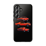 1969 Camaro SS Orange Triple View Muscle Car Tough Phone Case