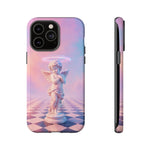 Praying Cherub Statue halo Vaporwave Aesthetic phone case