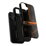 Orange Cuda Phone Case, Muscle Car Stripe Studio Cover, Gift
