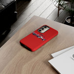 Red Classic Corvette C1 Illustration phone case | Retro Car Tough Case