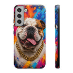 Bulldog Pop Art Portrait Tough Phone Case - Paint Splash