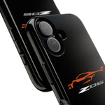 Orange C8 Z06 Phone Case for Chevy Fans, Tough Protective Cover