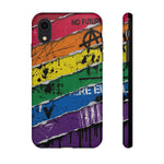 Rainbow Grunge Ripped Stripes phone case | Tough Cases