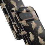 Vintage Ghost Pattern phone case | Halloween spooky stars design
