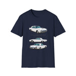 1962 Thunderbird Car Trio Illustration T-Shirt | Classic Auto Tee