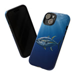 Yellowfin Tuna Phone Case, Deep Blue Water Tough Cover, Gift