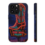Neon Cowboy Boot phone case | High Noon Saloon design