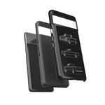 Black Silverado Classic Pickup Tough Phone Case for Chevy Truck Fans