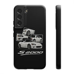 White S2000 Roadster Collage JDM Tough Phone Case Cover Gift