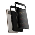 Trans Am Phone Case Black Gold, Three-View Vector Tough Cover