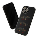Trans Am Phone Case Black Gold, Three-View Vector Tough Cover