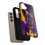 French Bulldog Pop-Art Portrait Tough Phone Case - Purple Gold