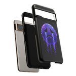 Glitch Sad Face Phone Case, Anime Melt Static Tough Cover