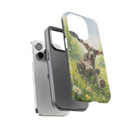 Playful Dog in Meadow Great Dane phone case | Puppy Art Tough Cover