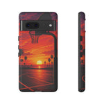 Basketball Court Sunset Phone Case | Tough Phone Case