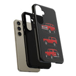 Early Bronco Phone Case Red, Three-View Truck Vector Cover