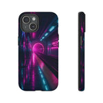 Neon Future Subway Station Tough Phone Case Cover Gift Art