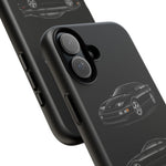 Black 300ZX Sports Car Tough Phone Case - Multi View