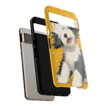 Sheepdog Hair Flip Phone Case Funny Dog Lover Gift