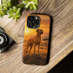 Rhodesian Ridgeback African Savanna Art Tough Phone Case