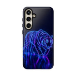 Neon Blue Tiger phone case | tough protective cover