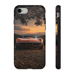 1969 C3 Corvette Phone Case, Orange Dirt Trail Dusk Cover, Gift