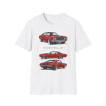 1970 Red Chevelle Muscle Car Trio T-Shirt | Classic Car Illustration