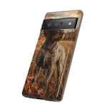 German Wirehaired Pointer Autumn Art Tough Phone Case