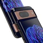 Neon Blue Tiger phone case | tough protective cover