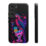 Neon Parrot Cocktails phone case | Tough Cases