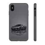 Matte Gray C8 Sports Car phone case | Tough Cases