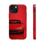 Red Miata Phone Case, NA MX5 90s JDM Roadster Tough Cover