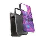 Empty Mall Escalator Vaporwave Art Tough Phone Case