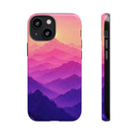 Pastel Mountain Haze Vaporwave Art Tough Phone Case