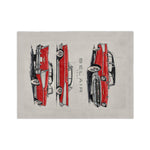 1957 Chevy Bel Air Illustration Microfiber Blanket | Classic Car Throw