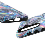 Chrome Metallic Swirl  Art Tough Phone Case